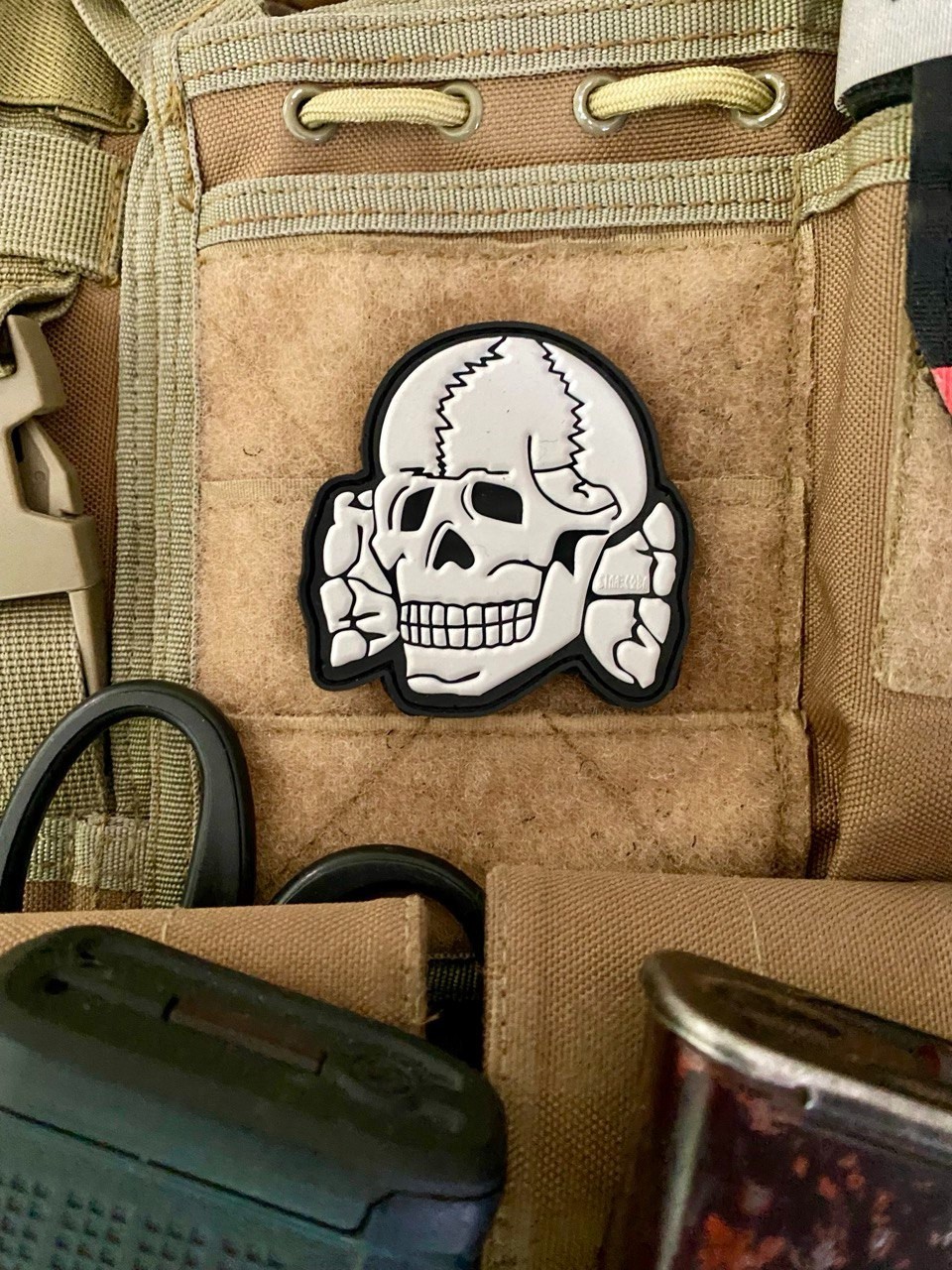 PVC patch "Skull head" old school