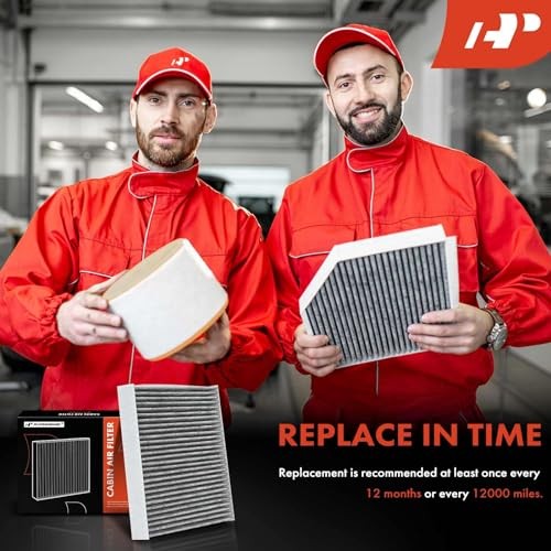 2-PC Cabin Air Filter with Activated Carbon Compatible with BMW 525i, 528i,