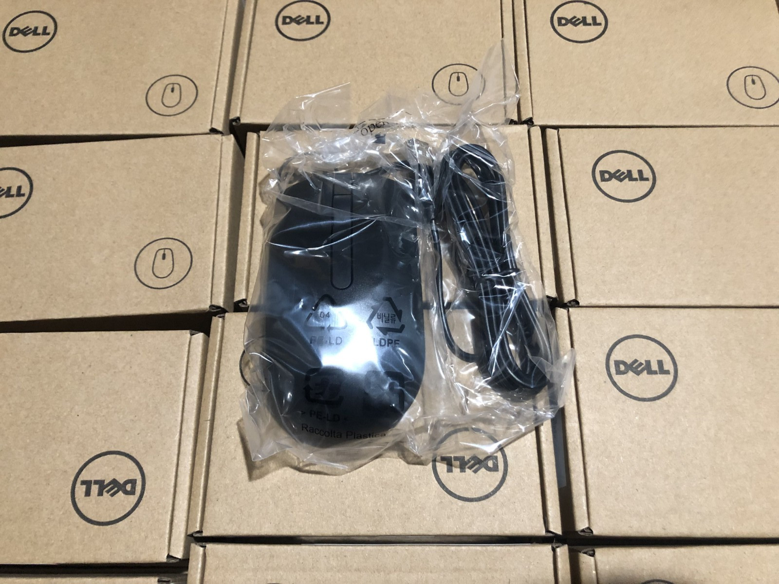 *LOT OF 50* - NEW Dell MS116 Wired USB Optical Mouse MS116-BK - Black 275-BBCB