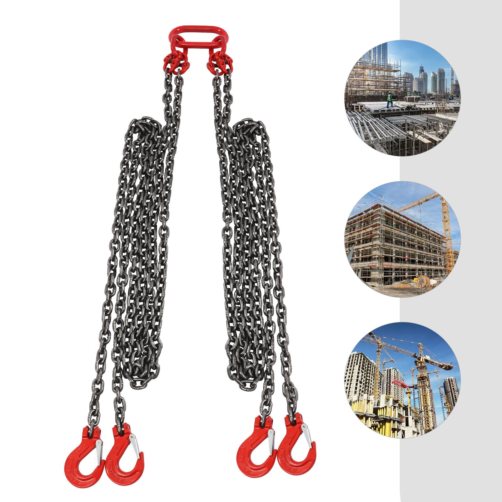 4-Leg Sling Chain Sling Lifting Chain Sling Sling Hook Spreader 5T/11023.11lbs