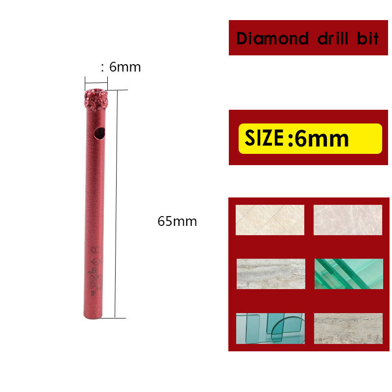 Diamond Hole Saw Drill Core Bit Tile Glass Ceramic Porcelain Stone Marble 6-100