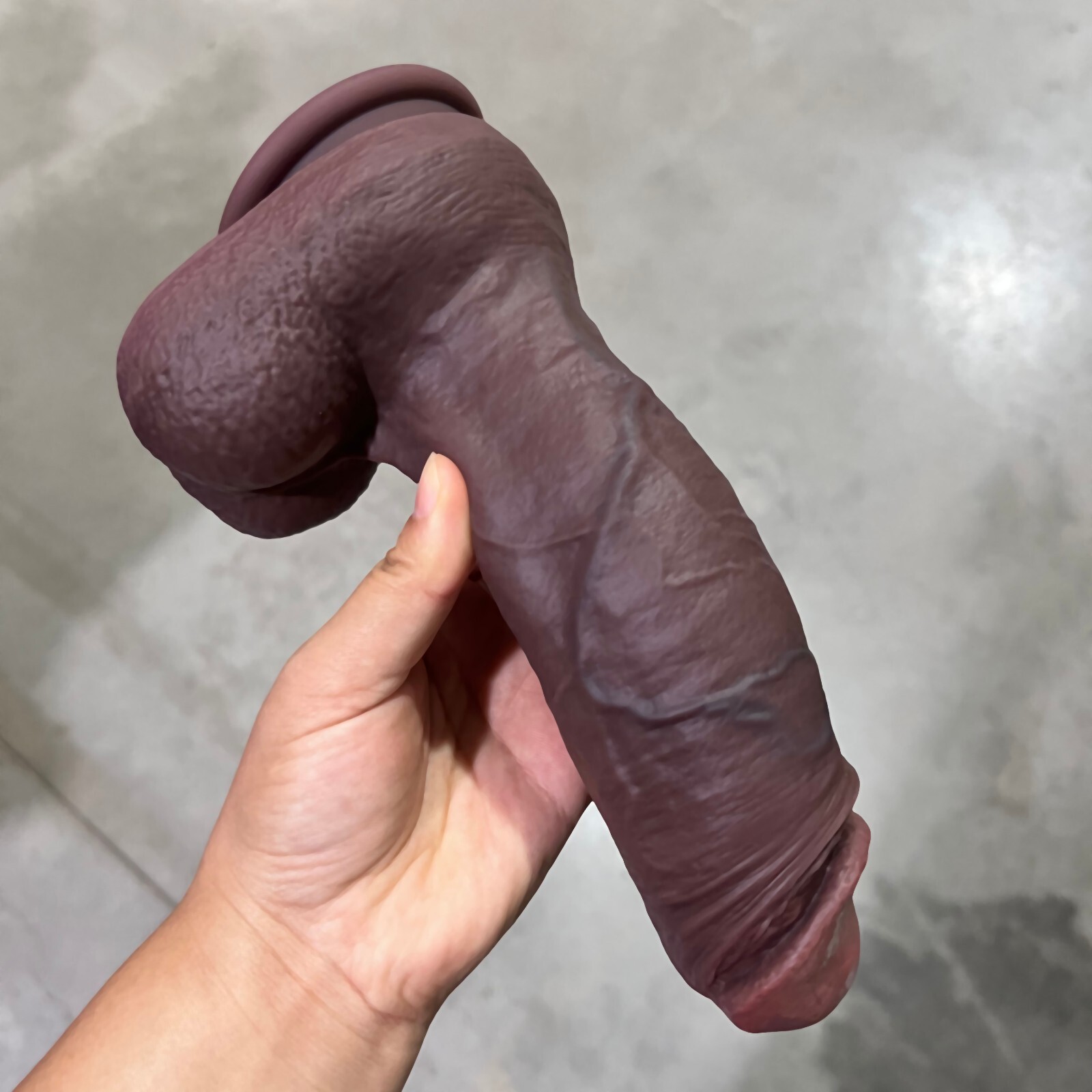 Chocolate Cock 8 Inch Realistic Dildo Black BBC Dong Big Fat Thick Girth Sex Toy