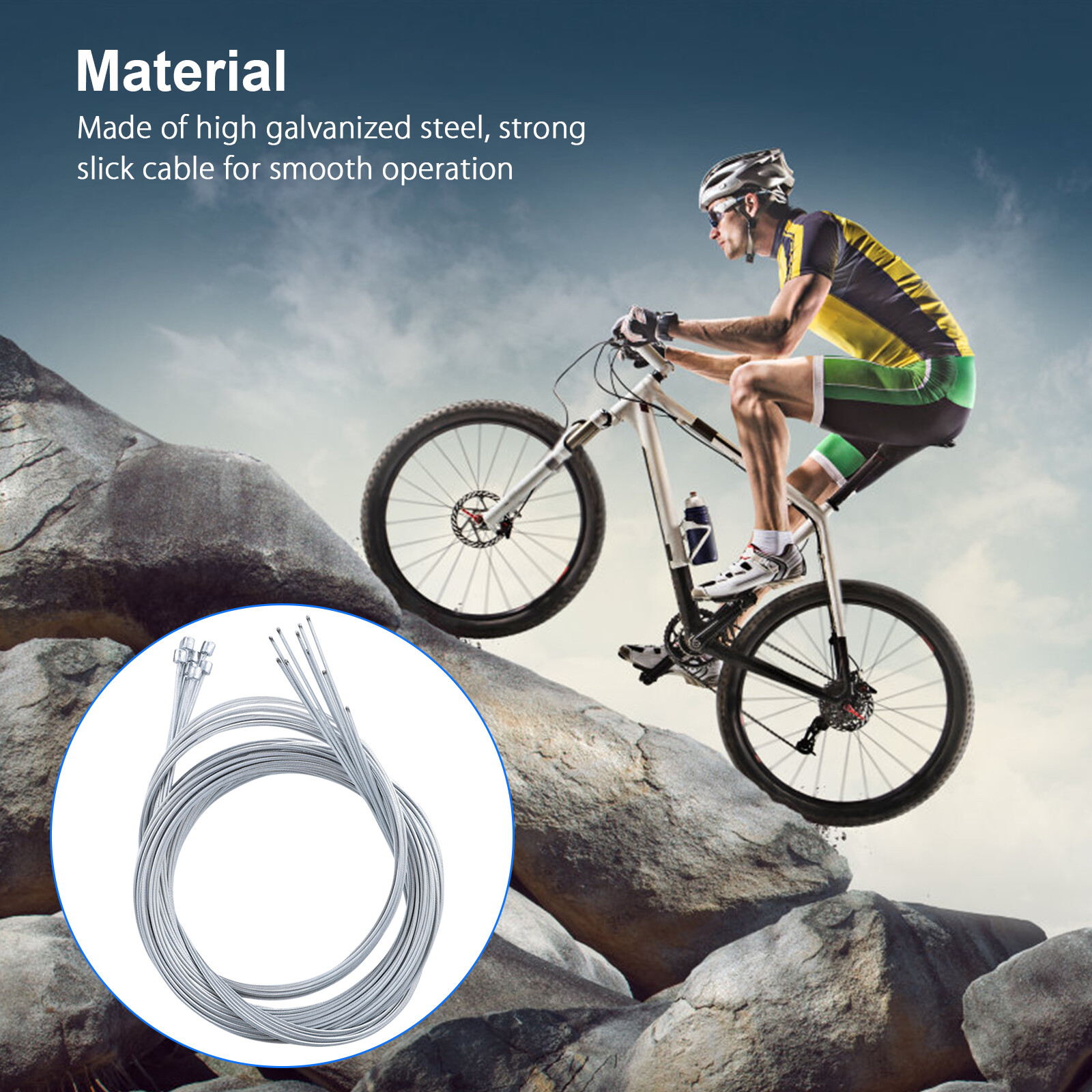 10x Bicycle Shift Wire Bike Shifter Derailleur Gear Stainless Steel Inner Cable