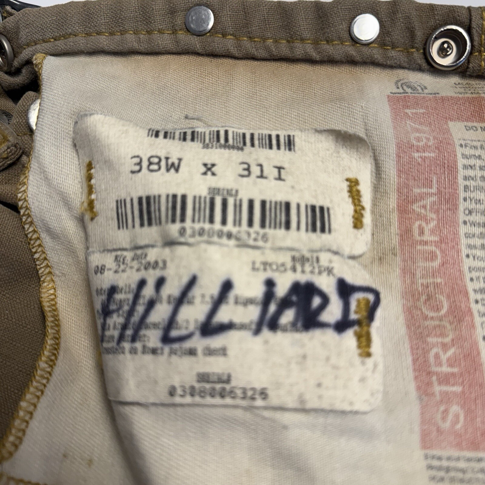 Vintage Morning Pride Fire Fighter Turnout Pants Mens 38x31 2003