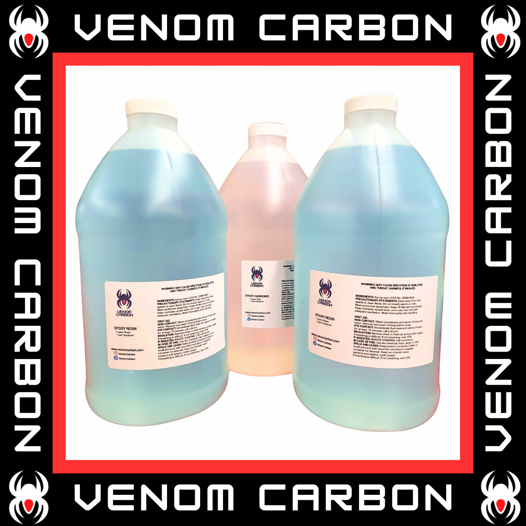 192 Ounce/1.5 Gallon Venom Carbon Epoxy Resin System