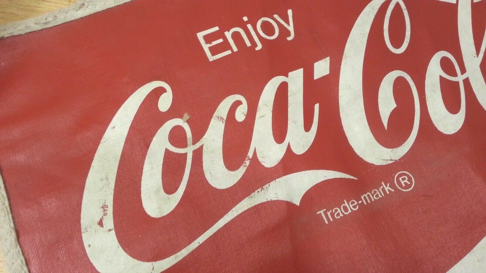 Coca Cola and Coke - Vinyl - Mini Signs / Placemats - SET of 2 - 14.75" W