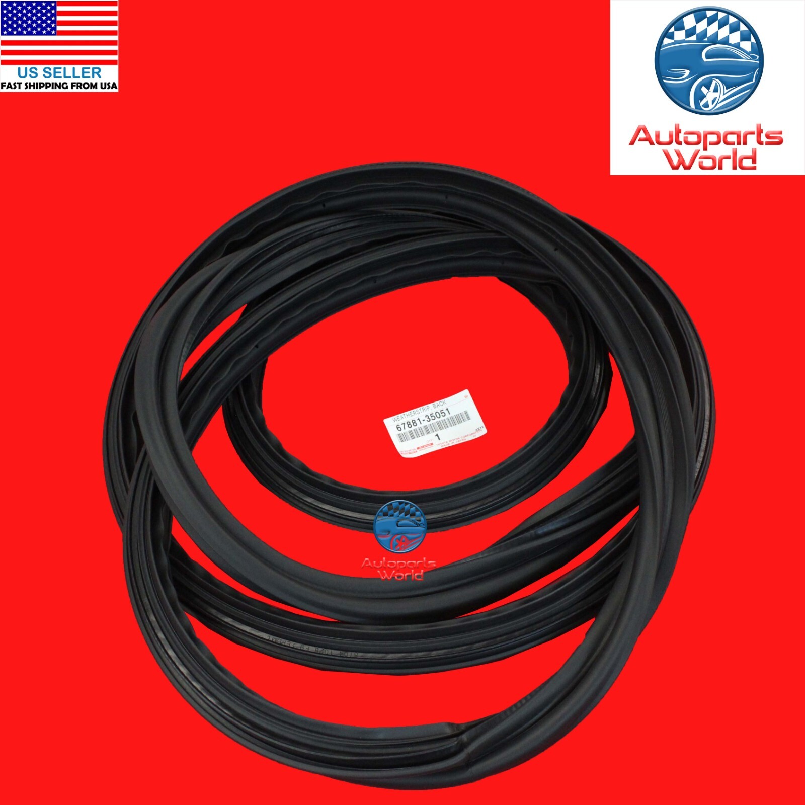 GENUINE TOYOTA 07-14 FJ CRUISER REAR BACKDOOR DOOR SEAL WEATHERSTRIP 67881-35051