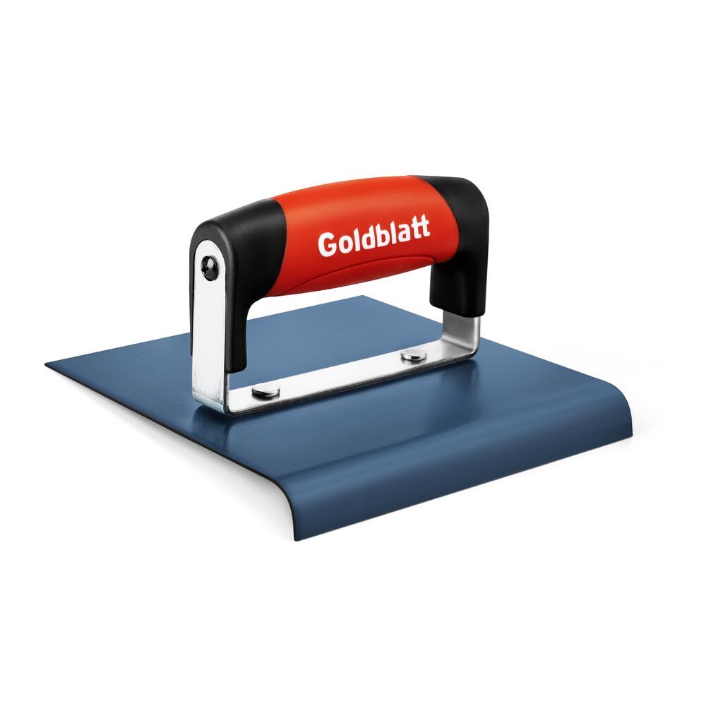 Goldblatt Concrete Edger Tool 6x6" Steel Edger 3/8"R 1/2"D Concrete Finish Tools