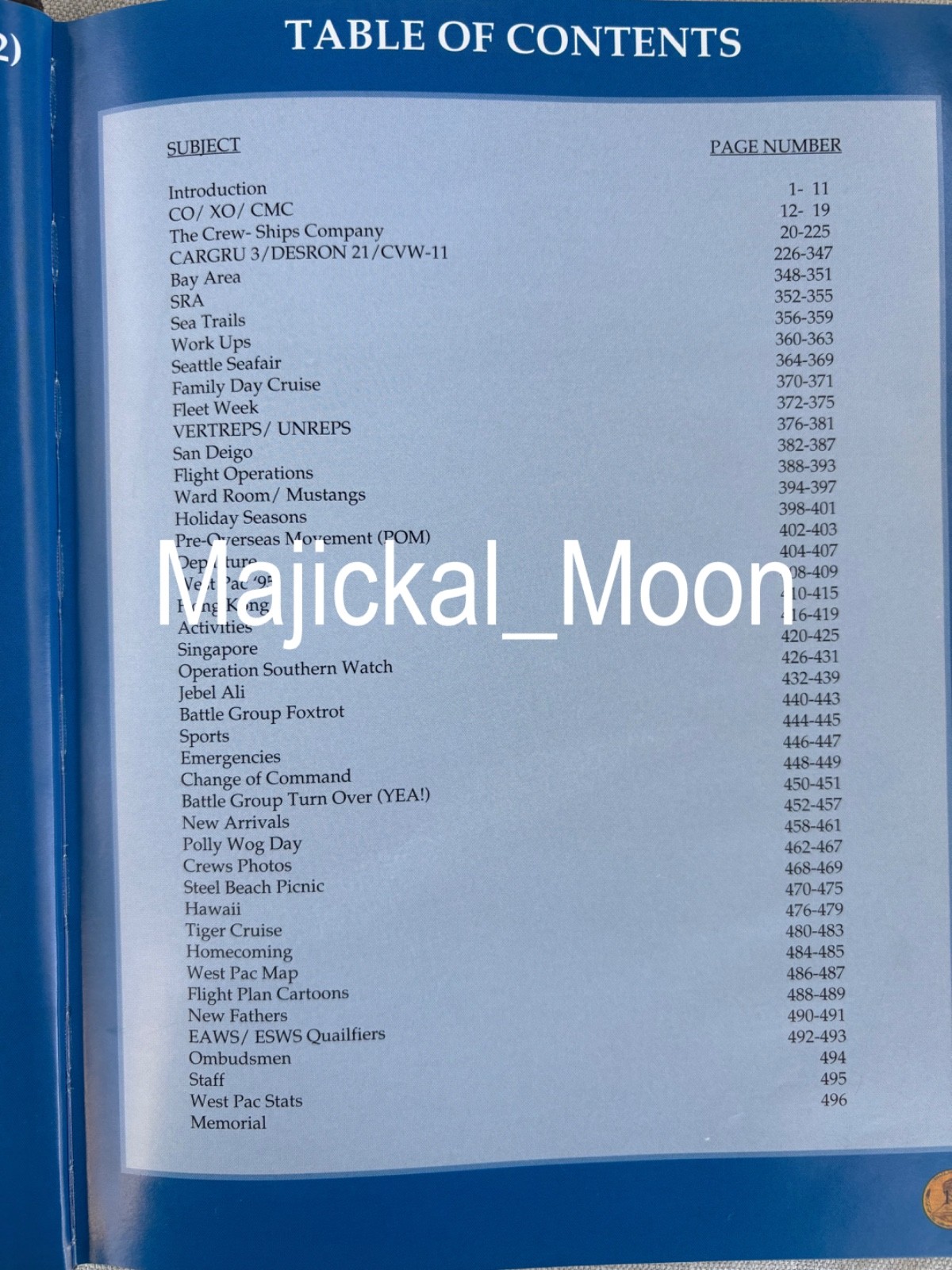 USS Abraham Lincoln CVN-72 Deployment Cruise Book 1994-1995