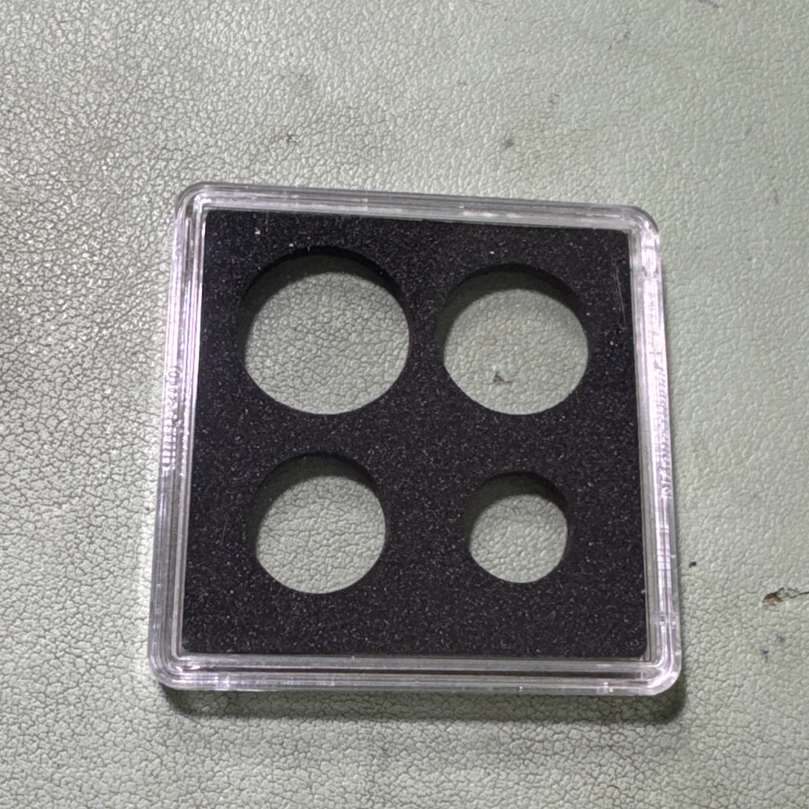 Plastic MAUNDY Case FOR 4 COIN SET, No Coins