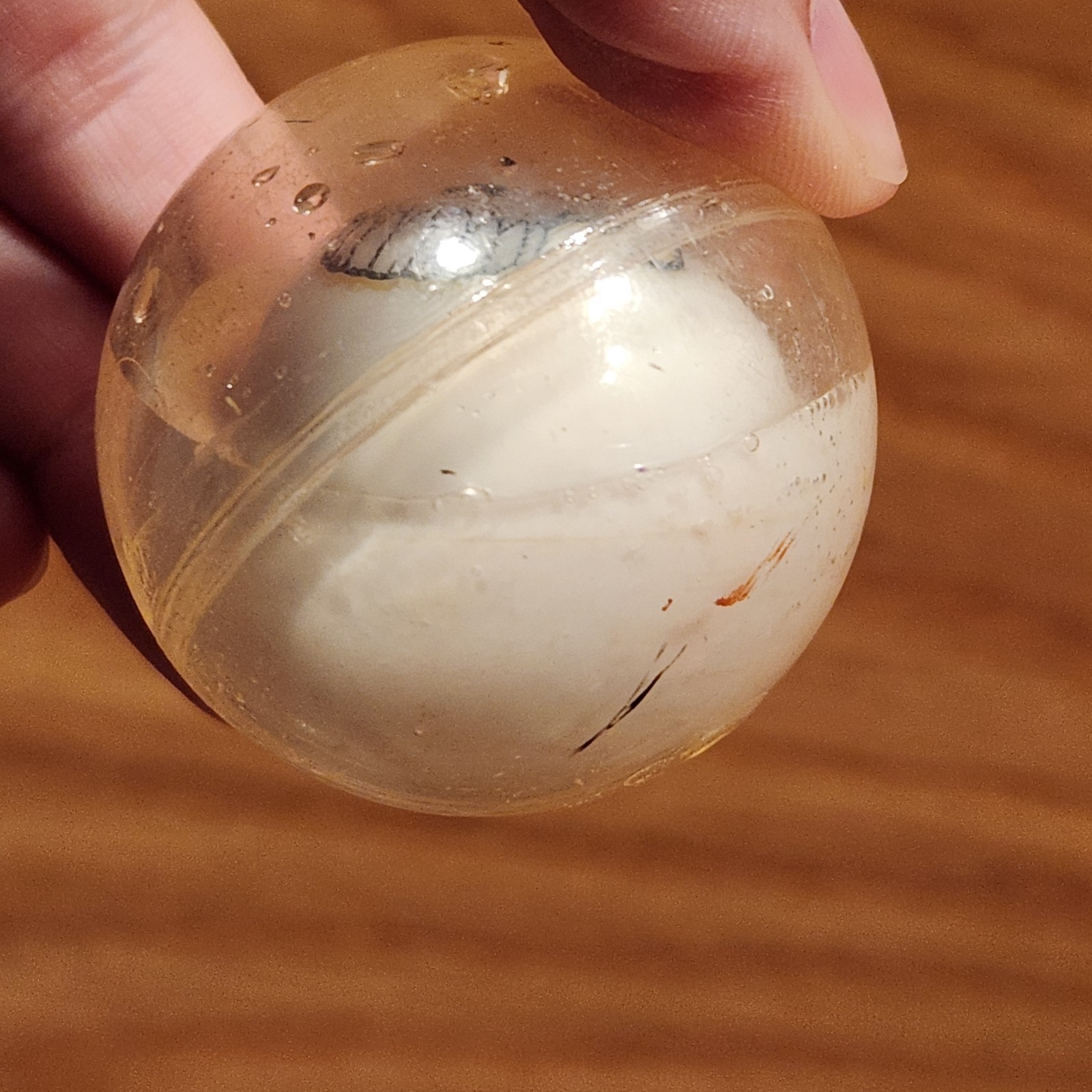 2 Vintage Skull Skeleton Water 2" Ball Retro Floating Rolling Toy 1980’s 90’s