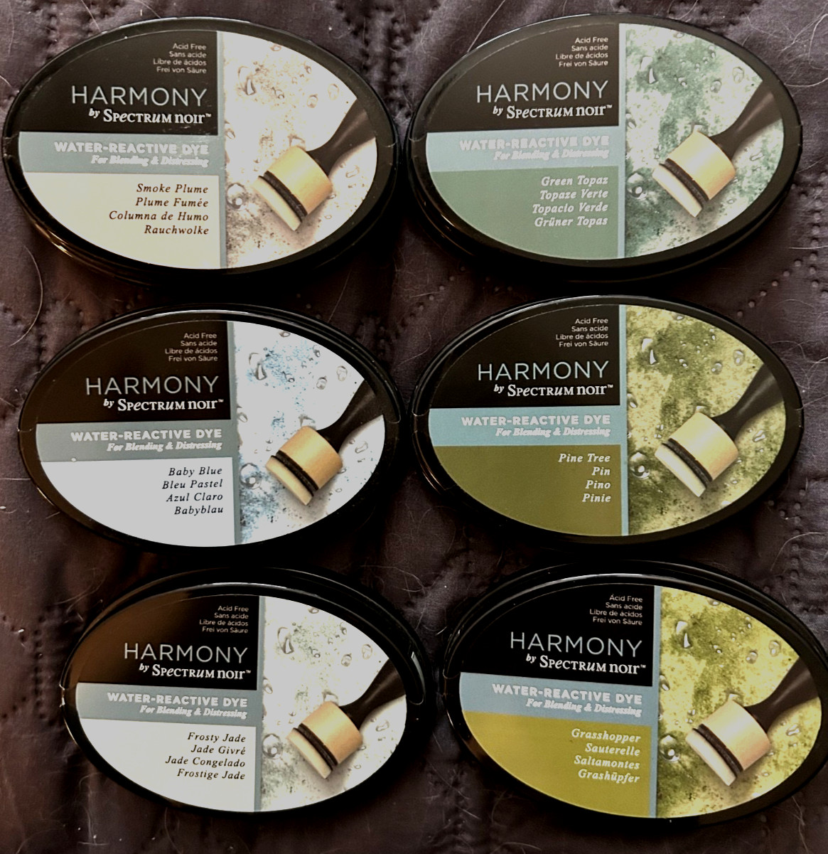 Crafters Spect 42Noir Inkpad Harmony Water-Proof, Metallic-Pigment, Alcohol-Pr