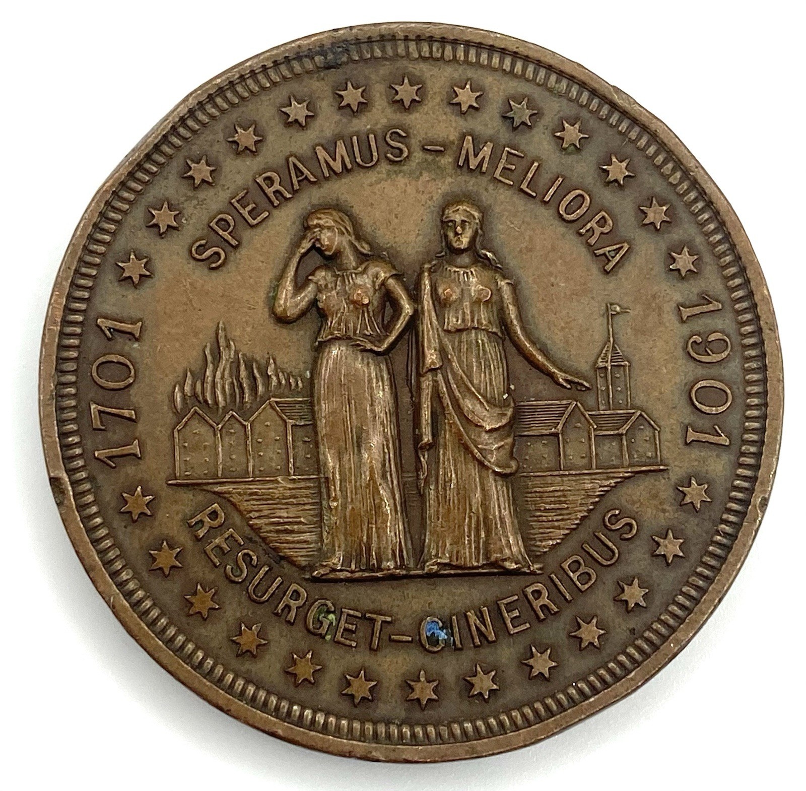 1701 - 1901 City of Detroit Spanish-American War Veteran’s Medal 38 mm