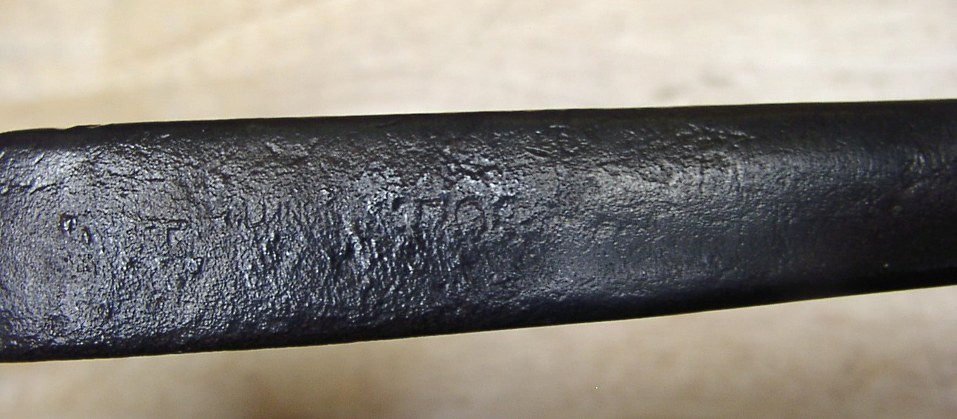 Vntg Unreadable Brand USA Spud Wrench,7/8" X 11-5/8",Iron Worker,Skyscraper,VG