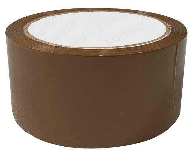 Clear Brown Parcel Tape Strong Packing Carton Sealing Tape 48mm x 66m 1 6 12 36