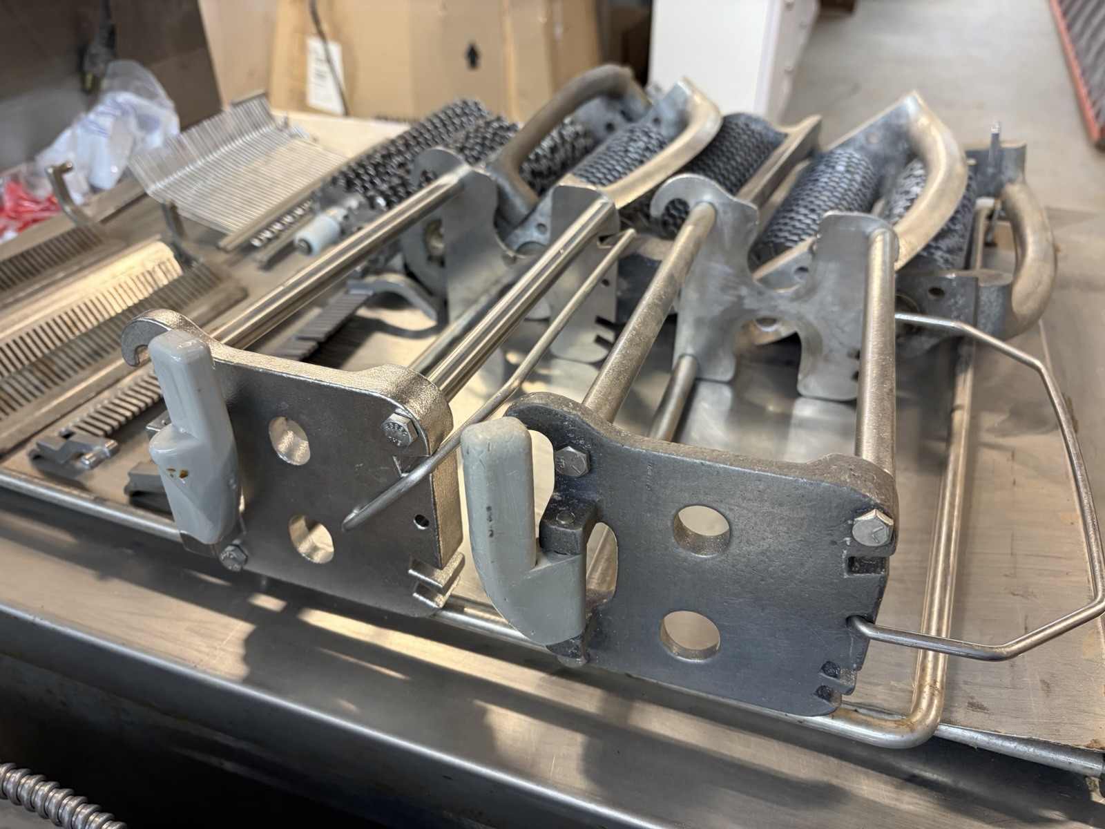 Mixed Lot of Hobart Biro Meat Tenderizer Cuber Liftout Assembly Blade Comb Parts