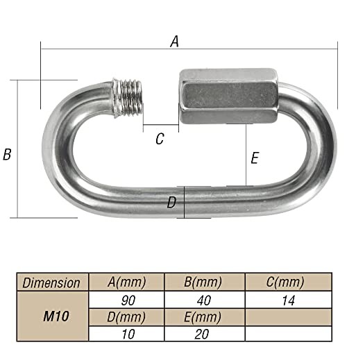 Stainless Steel Chain Quick Links M10