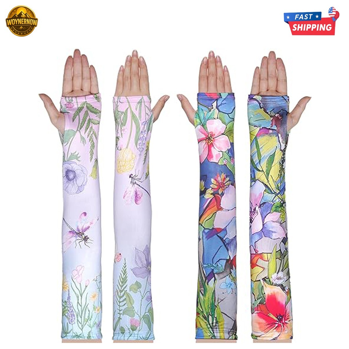 2 Pairs Gardening Sleeves for Women UV Farm Sun Protection Thorn Proof Anti-Slip