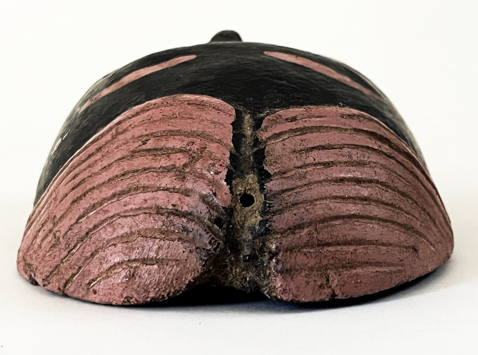 OLD MEXICAN HIDALGO JUANEGRO CUANEGRO JUAN NEGRO FOLK ART HAND CARVED DANCE MASK