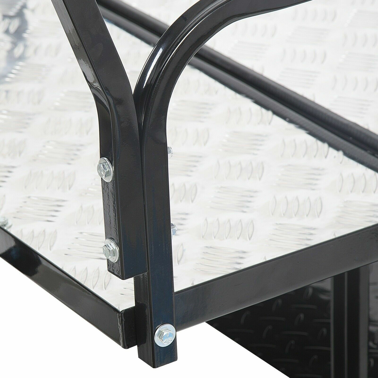 For 1982-2000 Club Car DS Golf Cart Flip Folding Rear Seat Kit w/ Grab Bar black