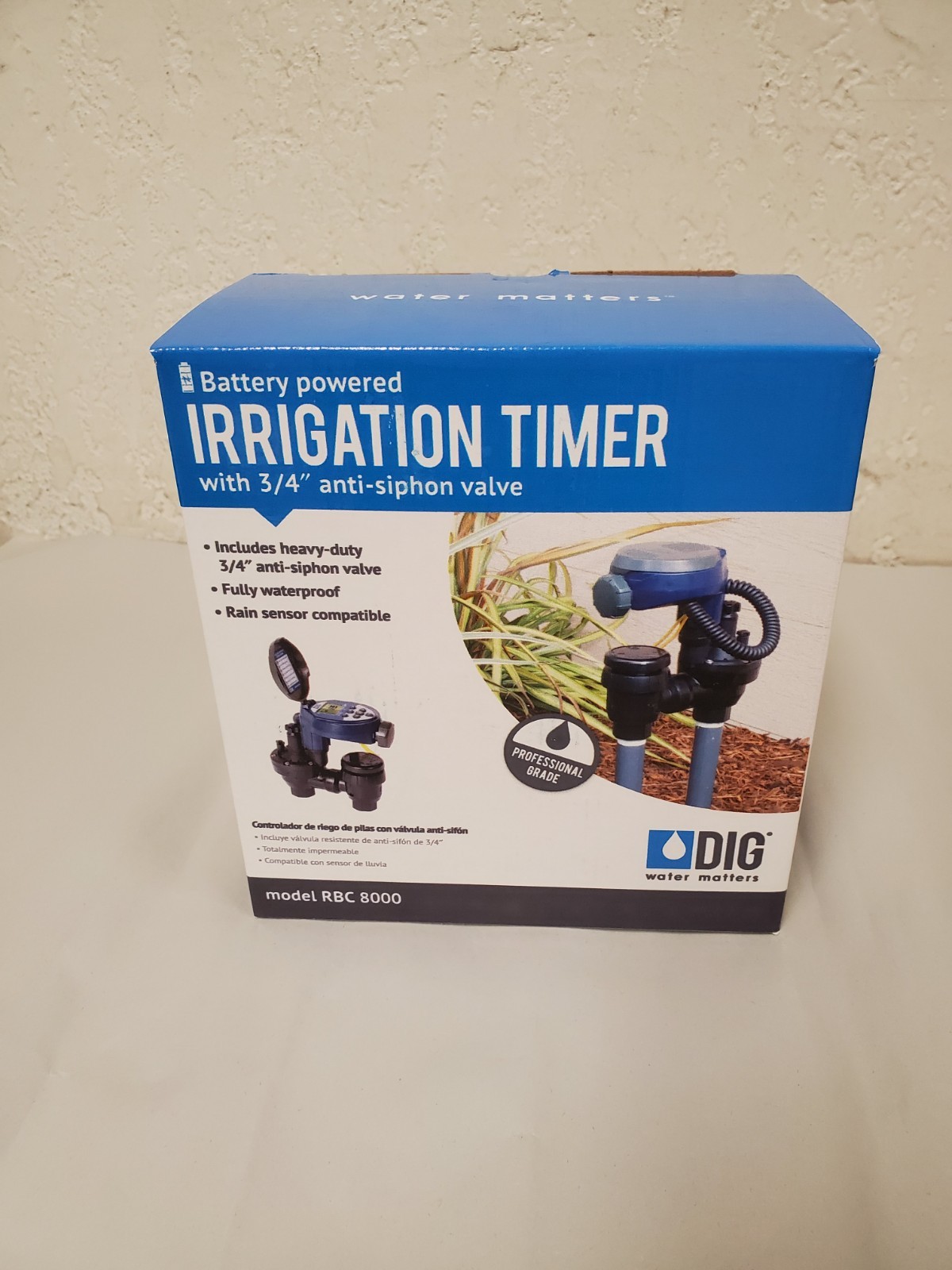 *New* DIG 3/4 in. Digital Timer with Anti-Siphon Valve (RBC8000) *Free Shipping*