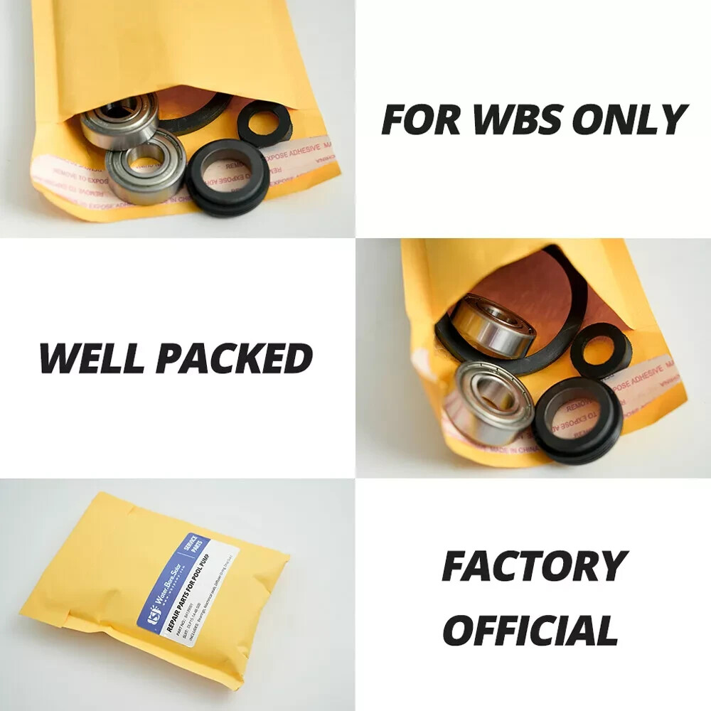 WBS Solar Pool Pump Repair Kit Service Mechanical Seal Bearing DLP20-19-72-900