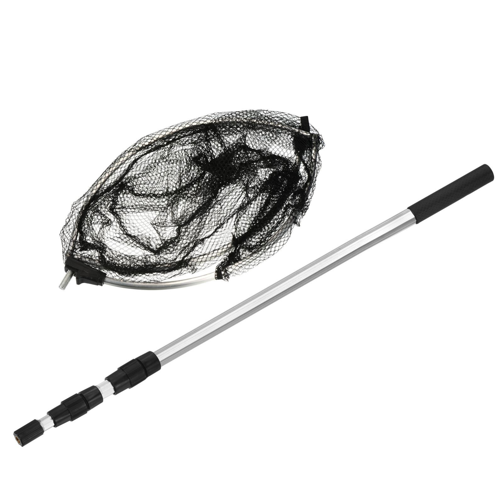 Floating Fishing Net Folding Round 6.2ft Telescopic Landing Pole Handle