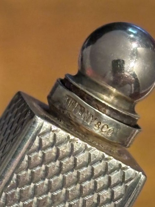 Tiffany & Co Sterling Silver Perfume Bottle - GERMANY - DIAMOND PATTERN