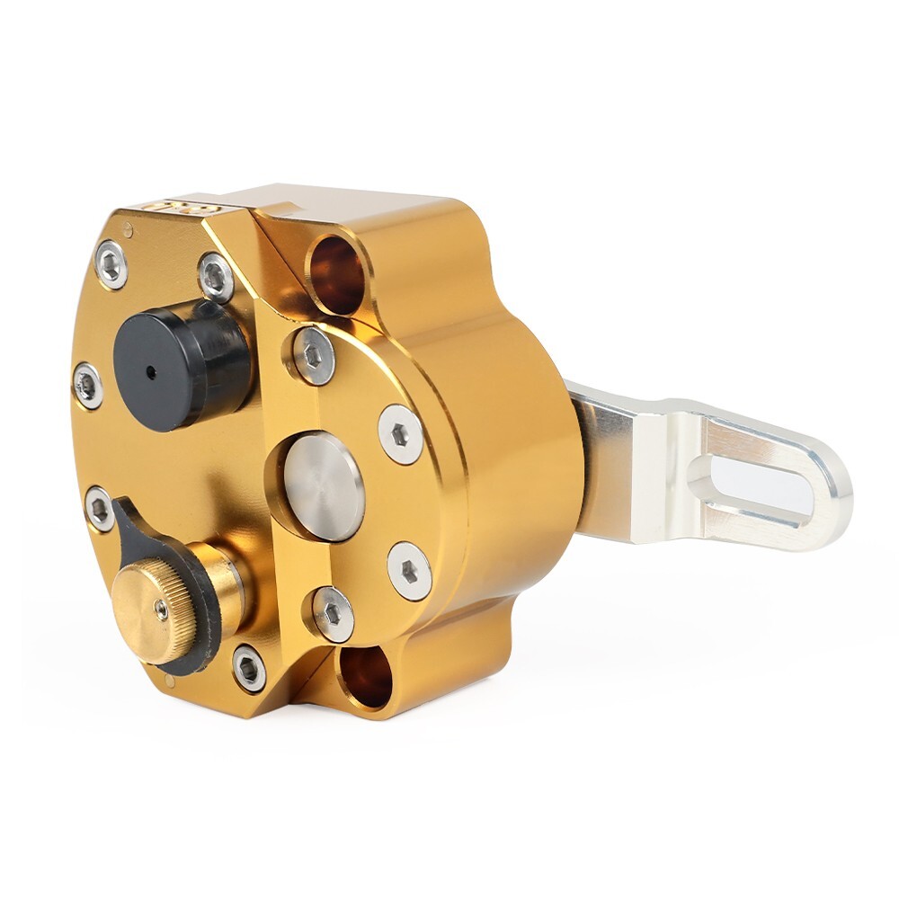 CNC Steering Damper Stabilizer Universal Reversed Safety Control Adjustable Gold