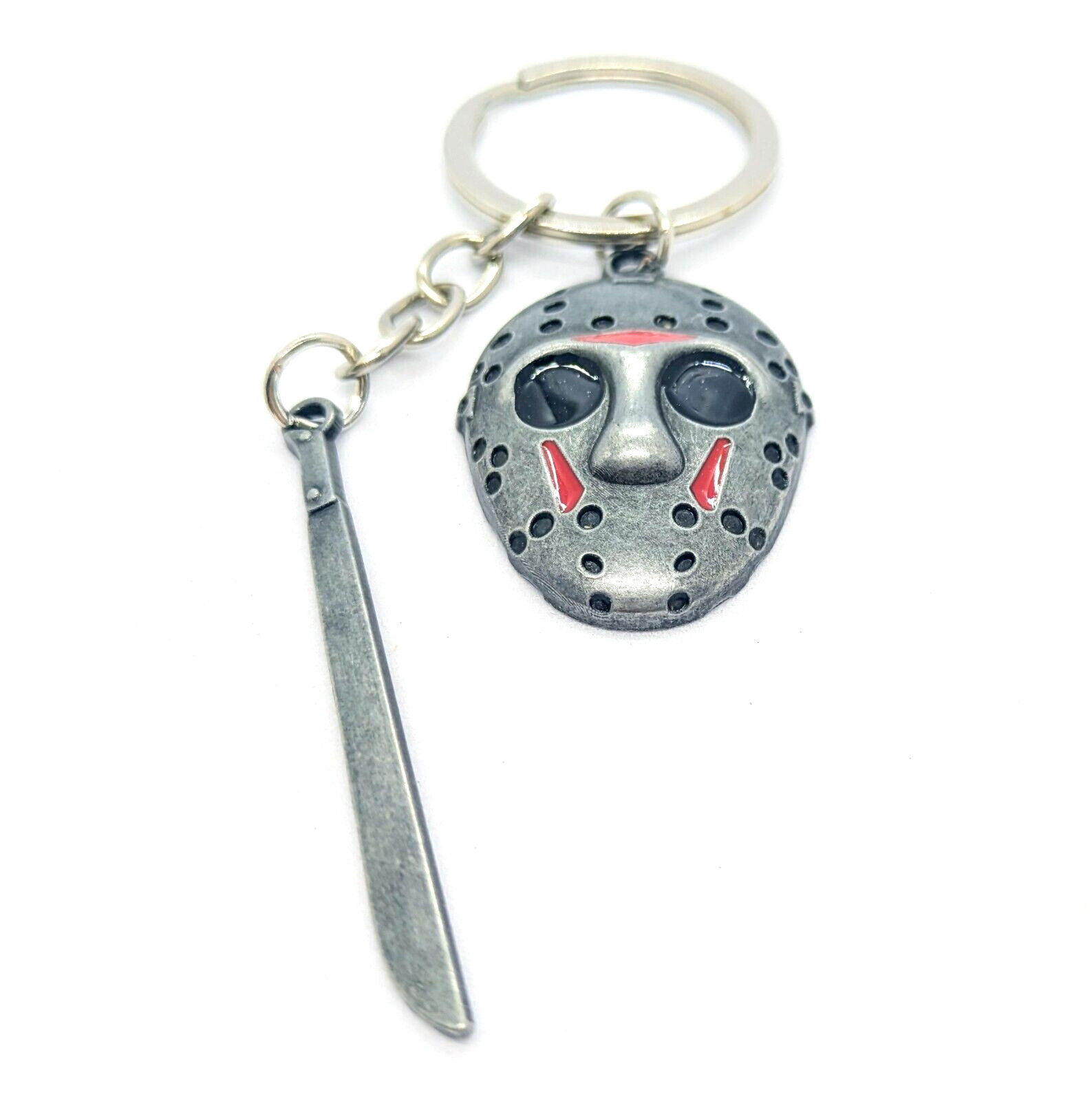 JASON VOORHEES KEYCHAIN Friday the 13th Halloween Movie Key Chain/Keyring Gift