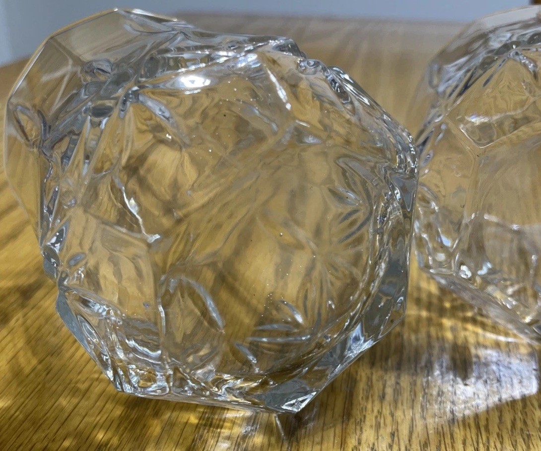 Cristal D'Arques Durand Brighton Old Fashioned Glass 10oz Highball Starburst VTG