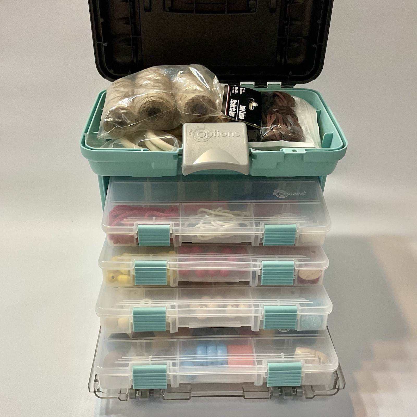 Creative Options Gray Grab N Go Rack System with Macrame Supplies