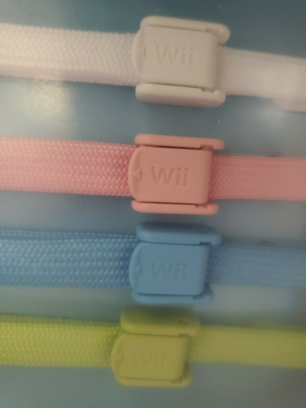 4 NEW Official OEM Nintendo Wii Remote Wrist Strap RVL-018 Pink,Blue,White,Green