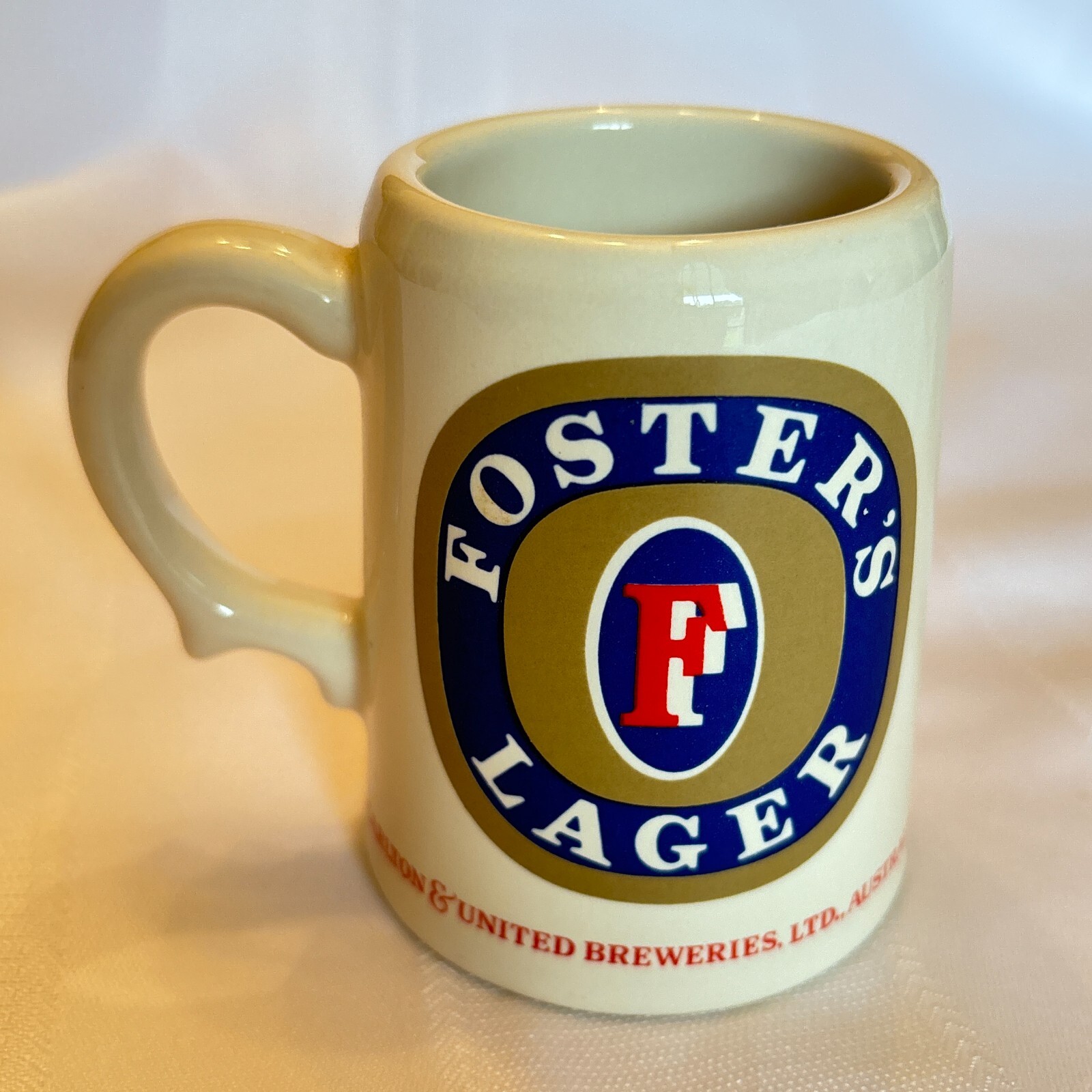 Fosters Lager Tankards of the World's Great Beers 1981 Franklin Mint Porcelain