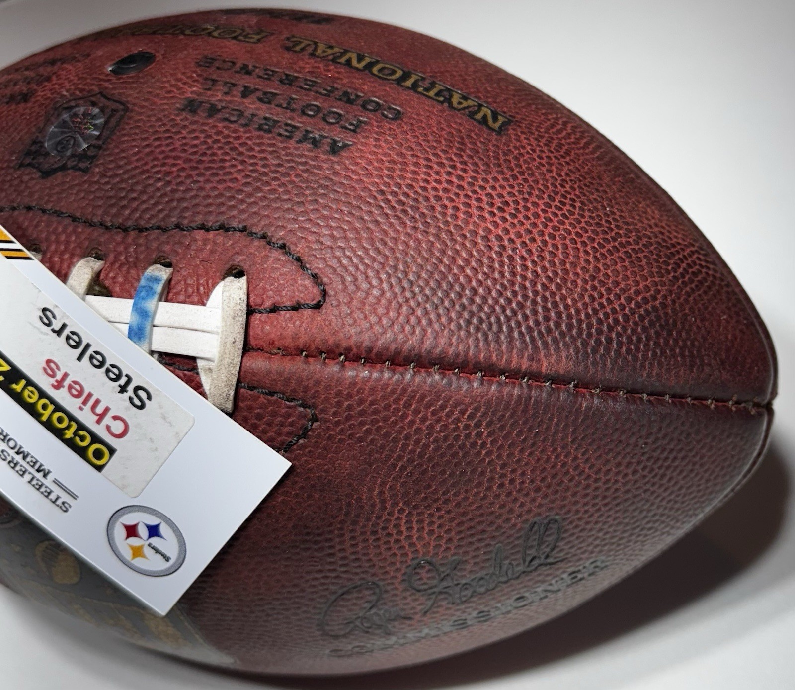 Steelers Antonio Brown Signed Autographed Game Used Football 10/2/2016 vs Chiefs