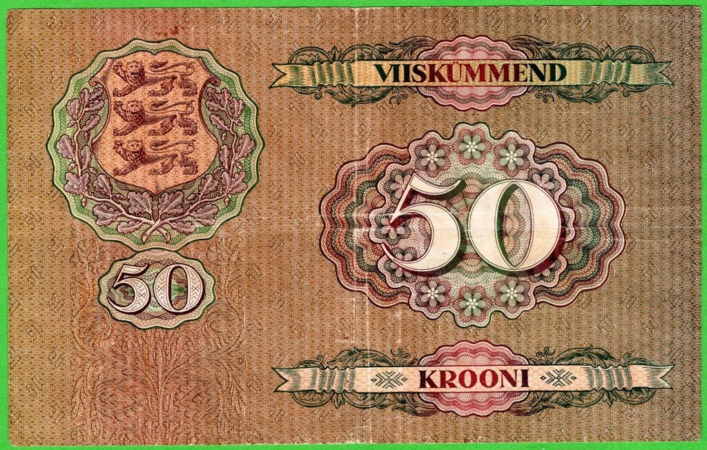 Estonia, 50 Krooni, 1929, P65a, VF