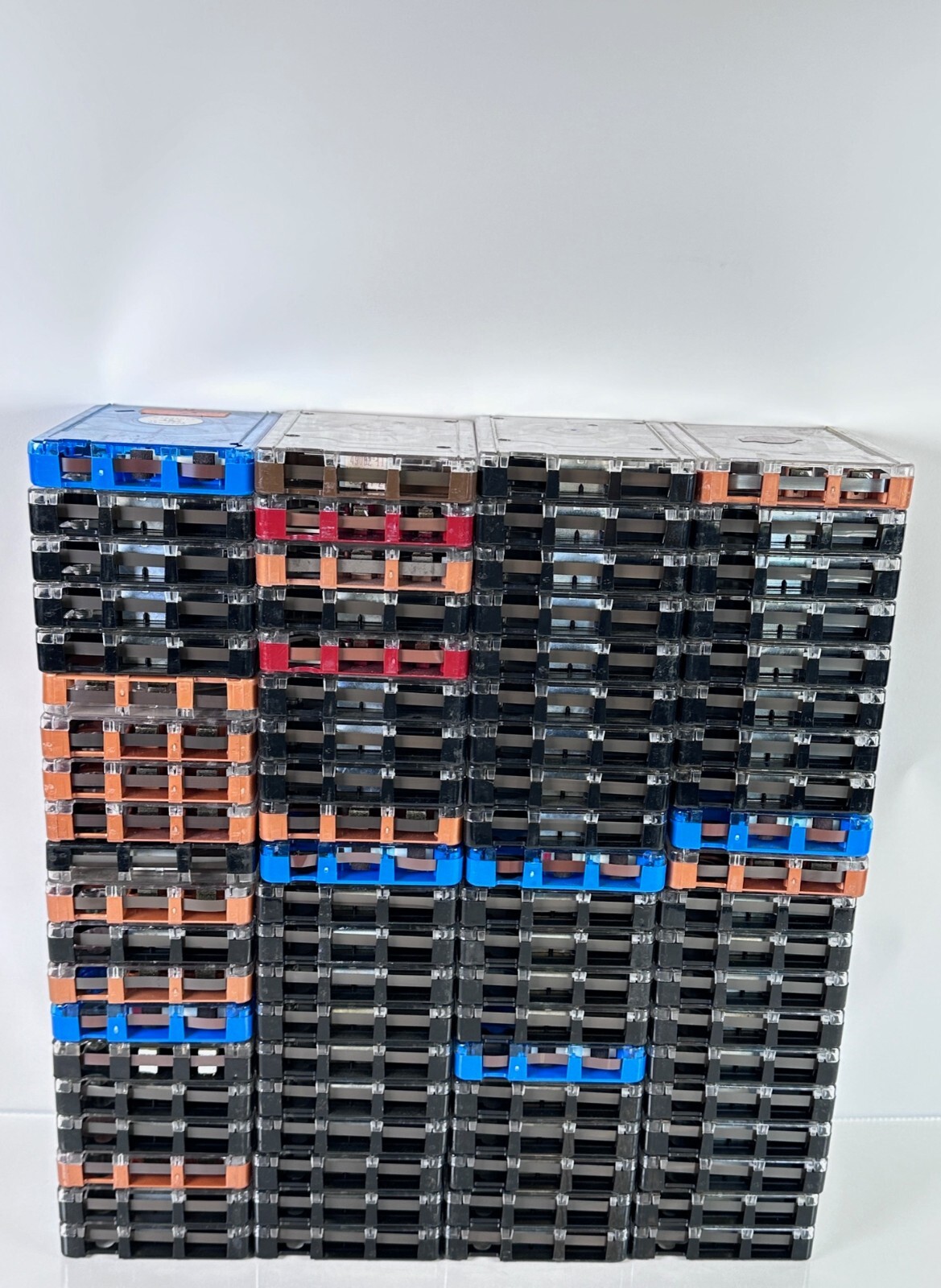 Lot of 80 Broadcast NAB Tape AA Cartridges 3M, Fidelipac, Audiopak, Scotchcart