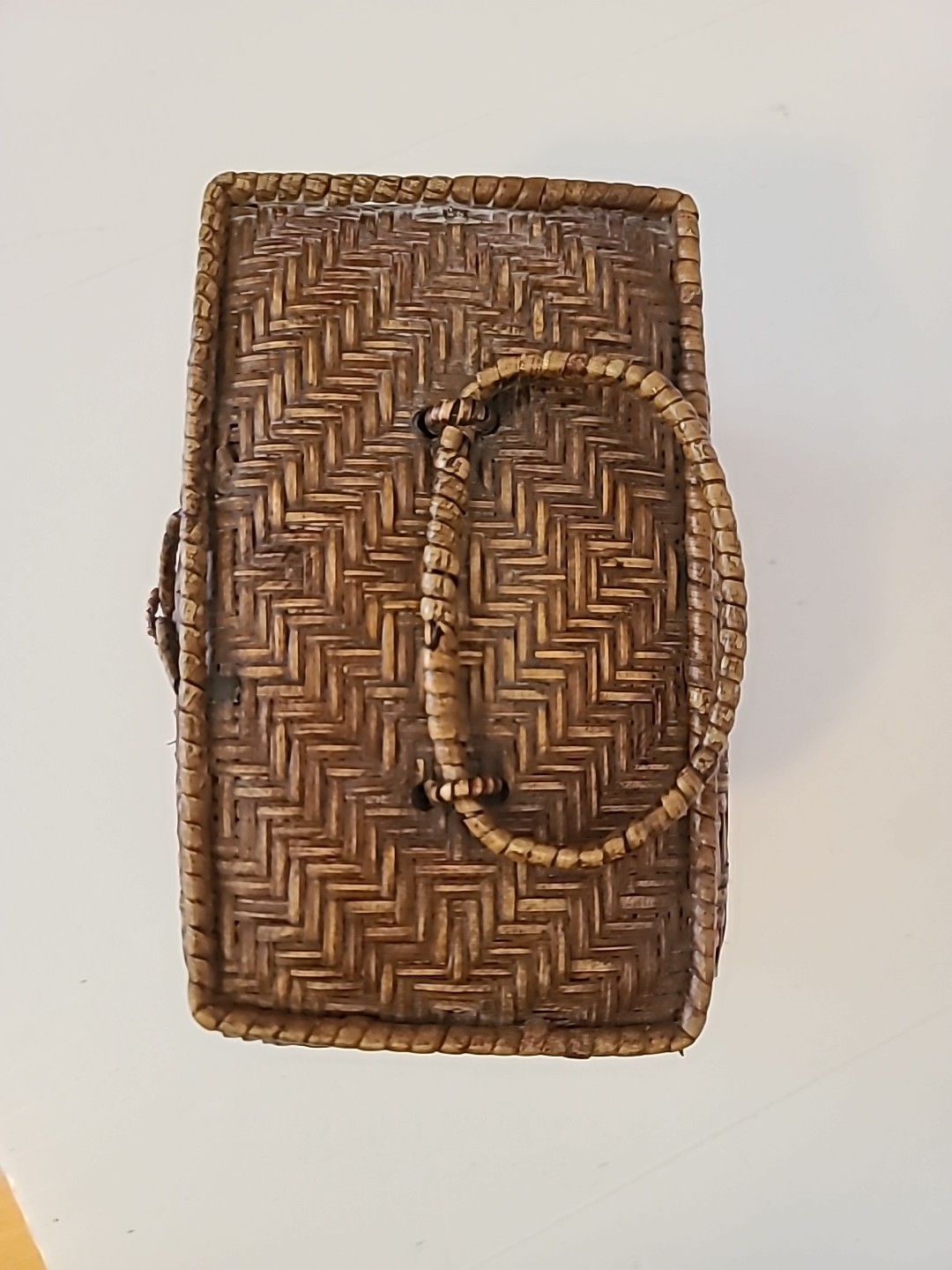 Vintage MCM 70s Wicker Purse Basket