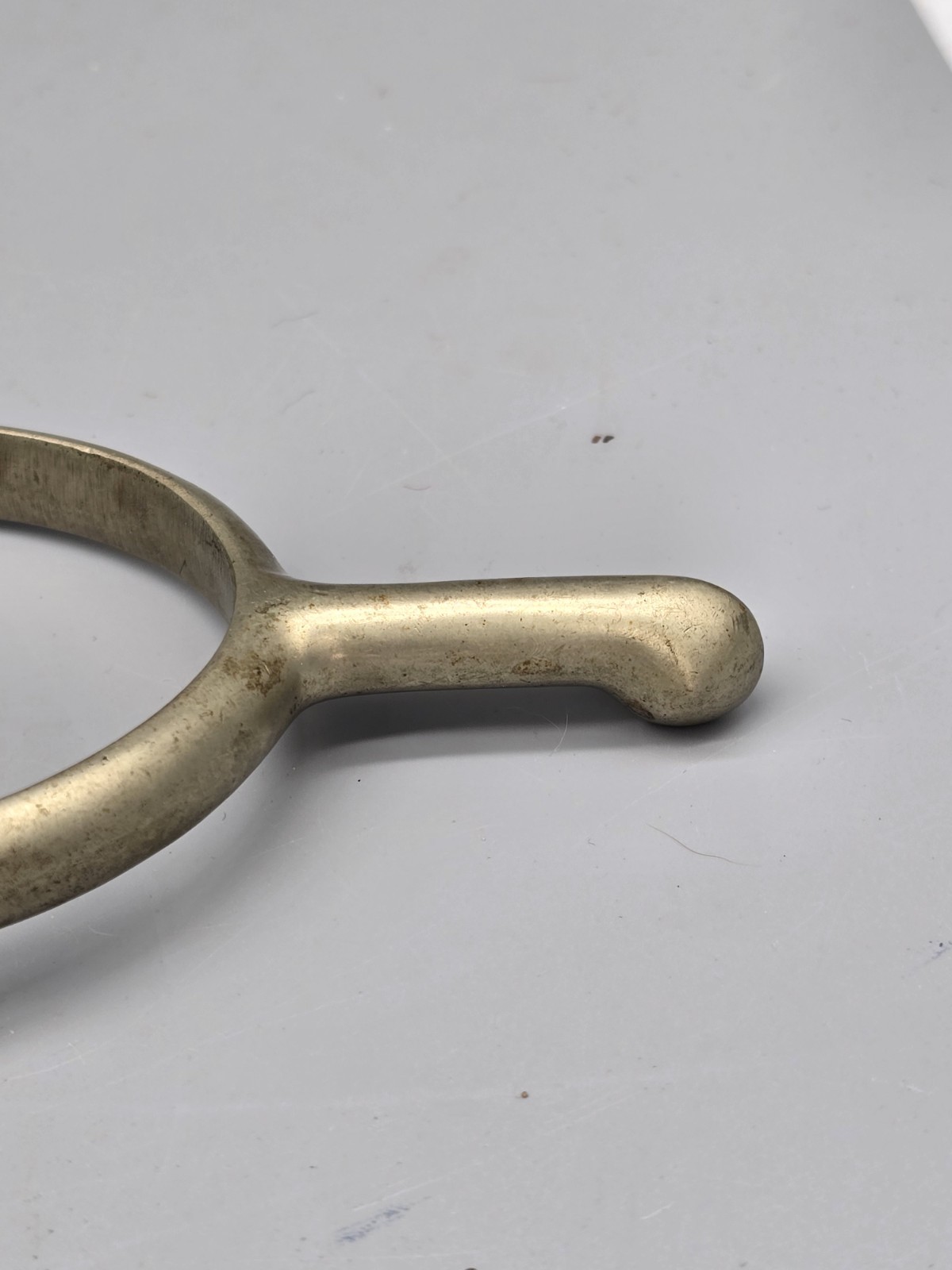 US AB Cavalry Spurs Box Stark's Army Surplus Chicago Vintage Nickel A. Buermann