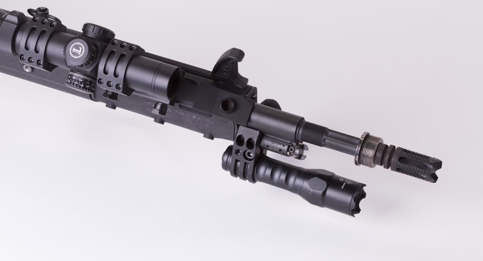 The Original PuP Light Flashlight Mount for Steyr AUG & Microtech MSAR Rifles