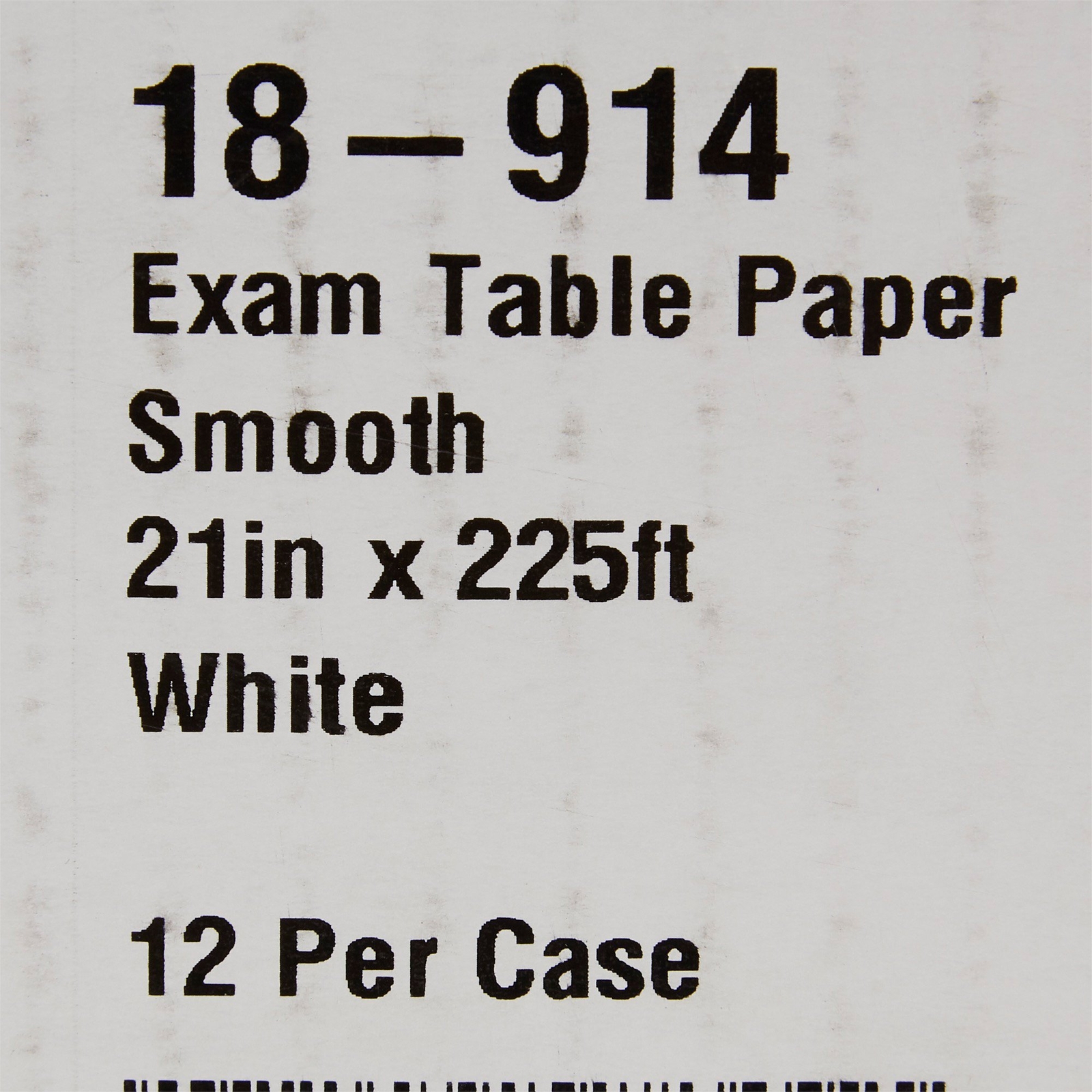 McKesson Medical Exam Table Paper Premium White Smooth 21 in x 225 ft 12 Rolls