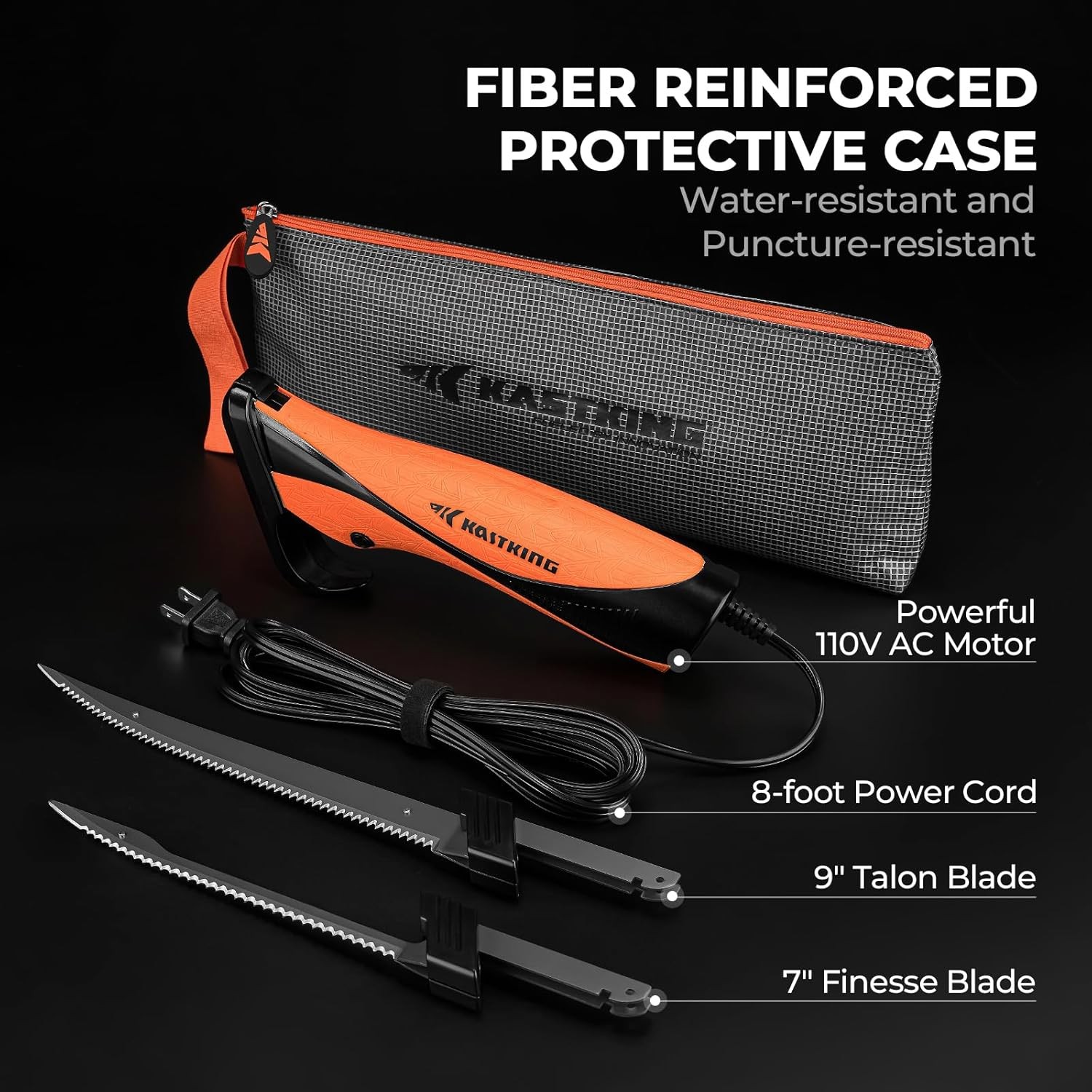 KastKing Speed Demon 110v Electric Fillet Knife, Precision Cut with High Torque