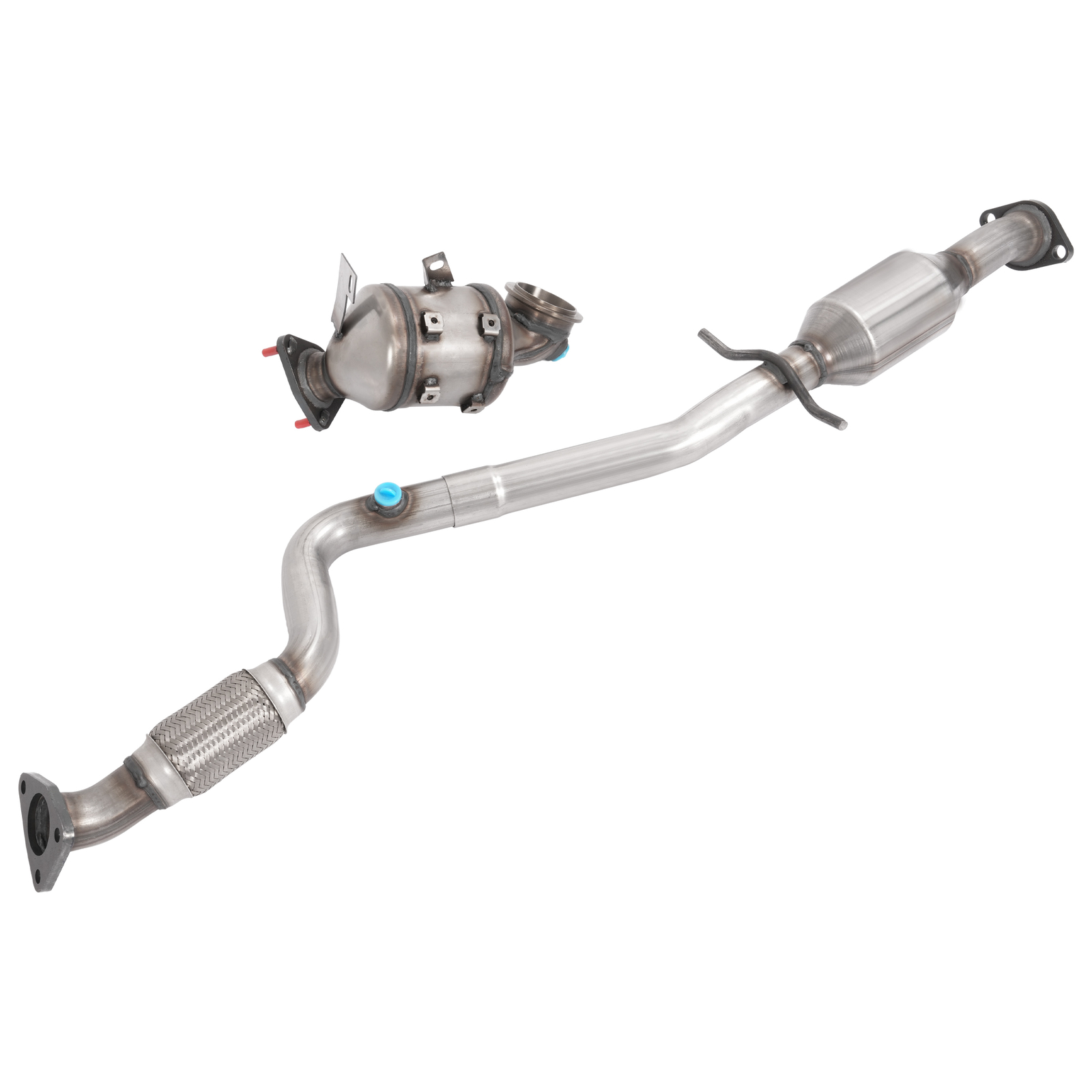 Front & Rear For 2011-2015 Chevrolet Cruze 1.4L l4 Turbo Catalytic Converters