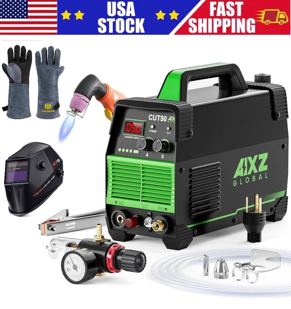Non-Touch HF,110/220V Plasma Cutter with Helmet &Gloves For HOME DIY Christmas