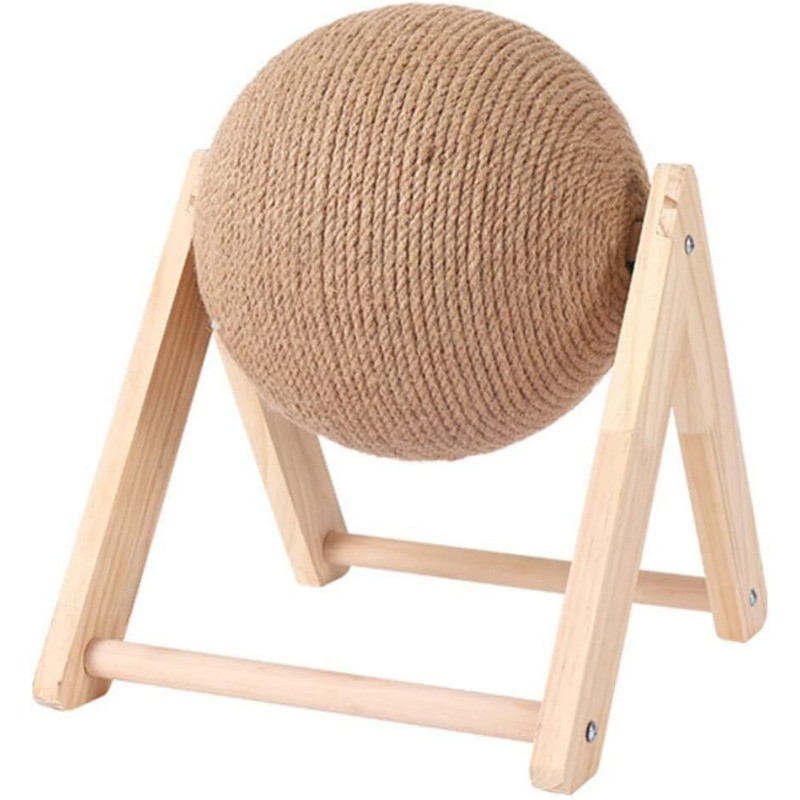 Cat Scratching Ball Kitten Sisal Rope Grinding Paws Claw Interactive Pet Toy