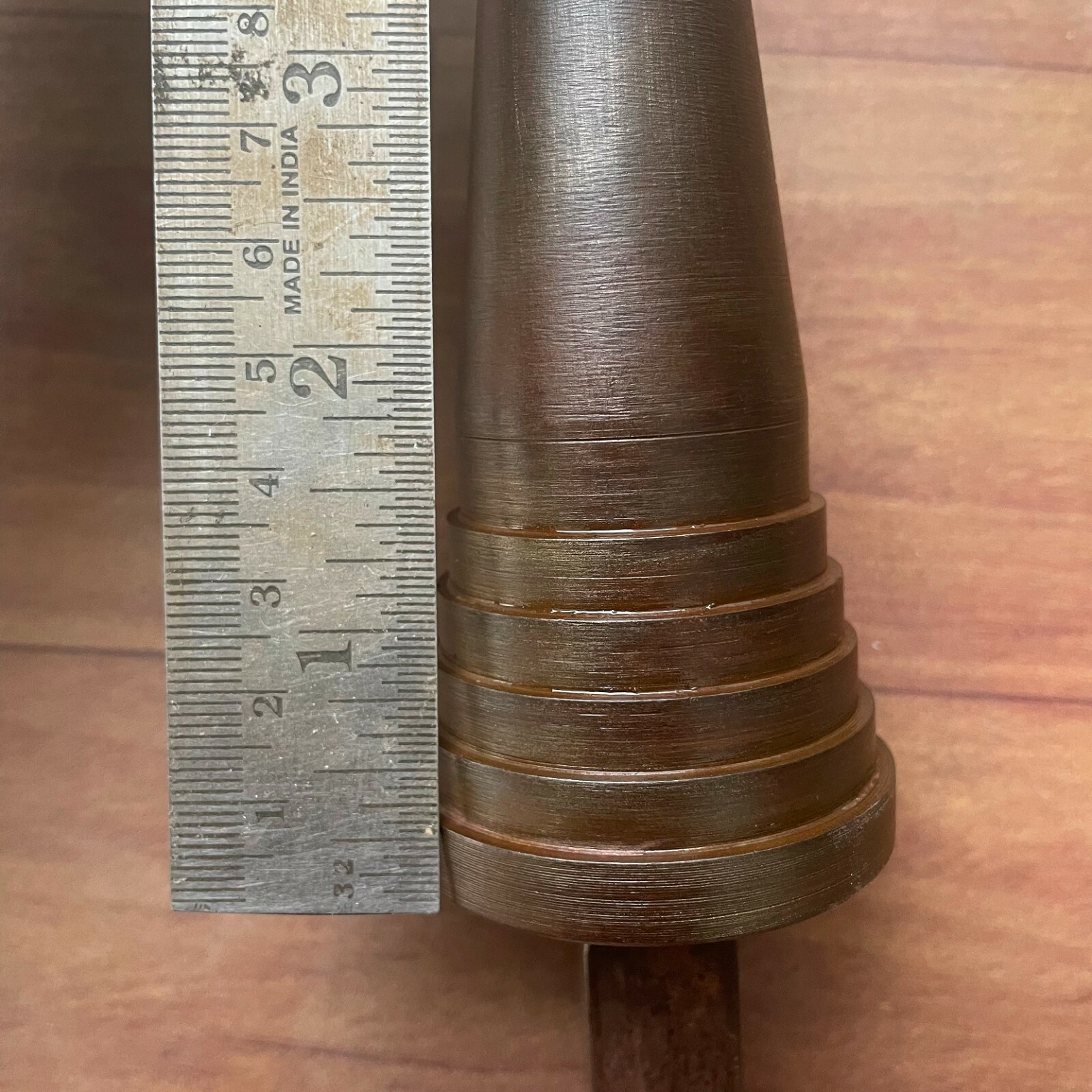 Vintage Silversmith blacksmith hardy Stepped cone Hard steel anvil 32.59 oz