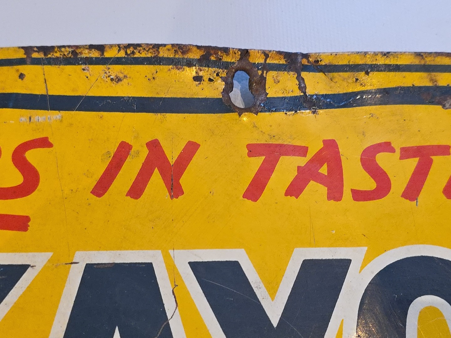 VTG Kayo Chocolate Drink Metal Sign Display Gas Station Soda Menu