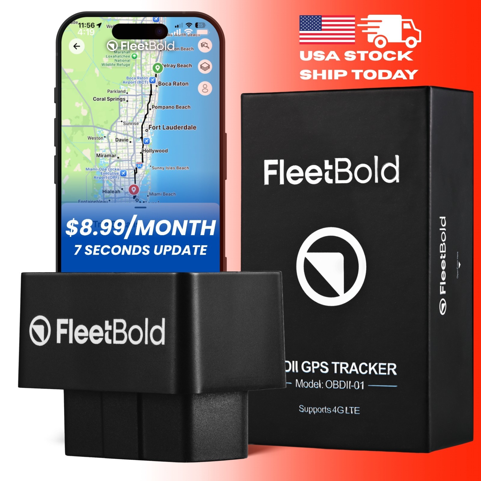 GPS Tracker for Vehicles – $8.99/Month Full Tracking for Turo & Fleet Operators
