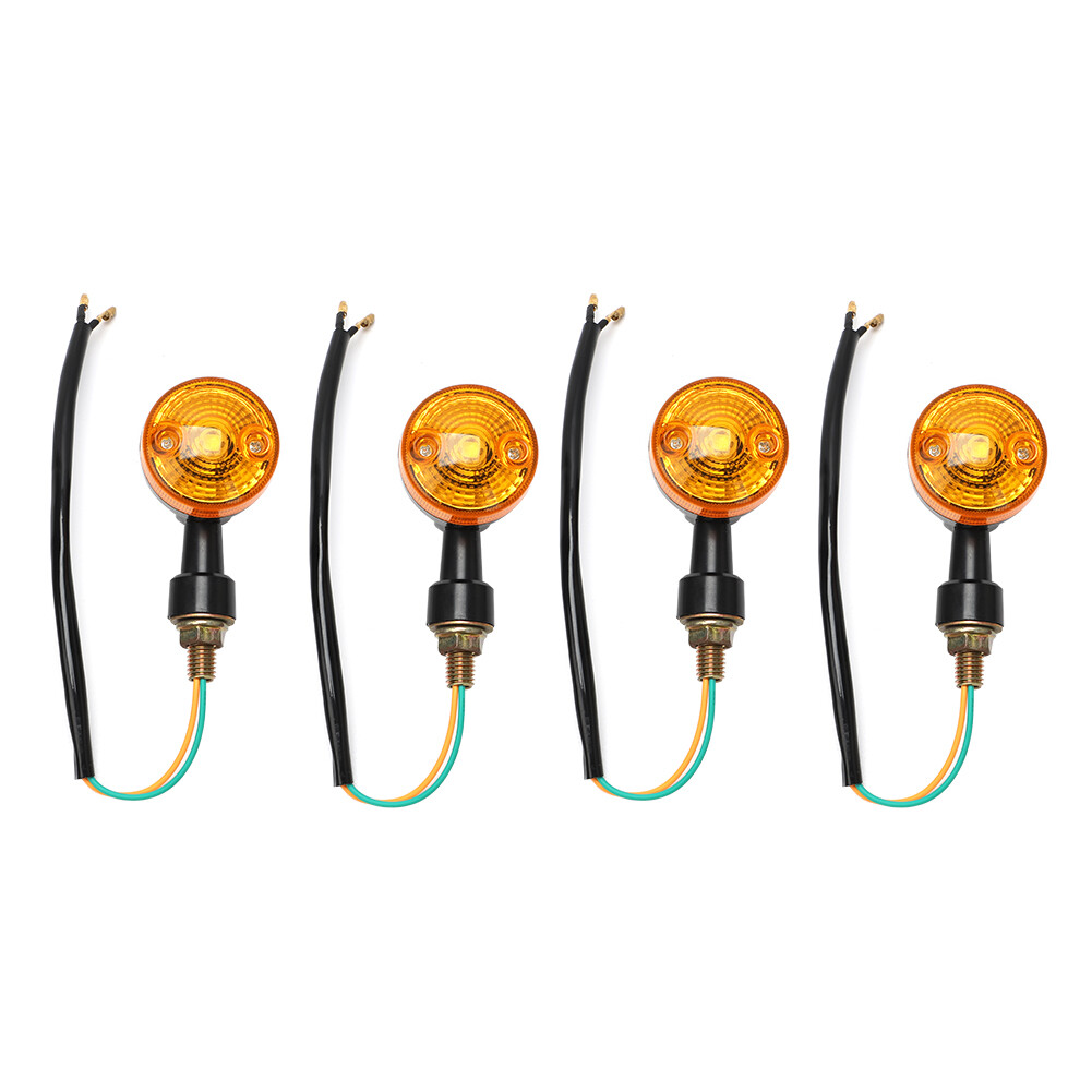 4X Universal Motorcycle Indicator Wiring Loom Harness Relay Kit Turn Signals