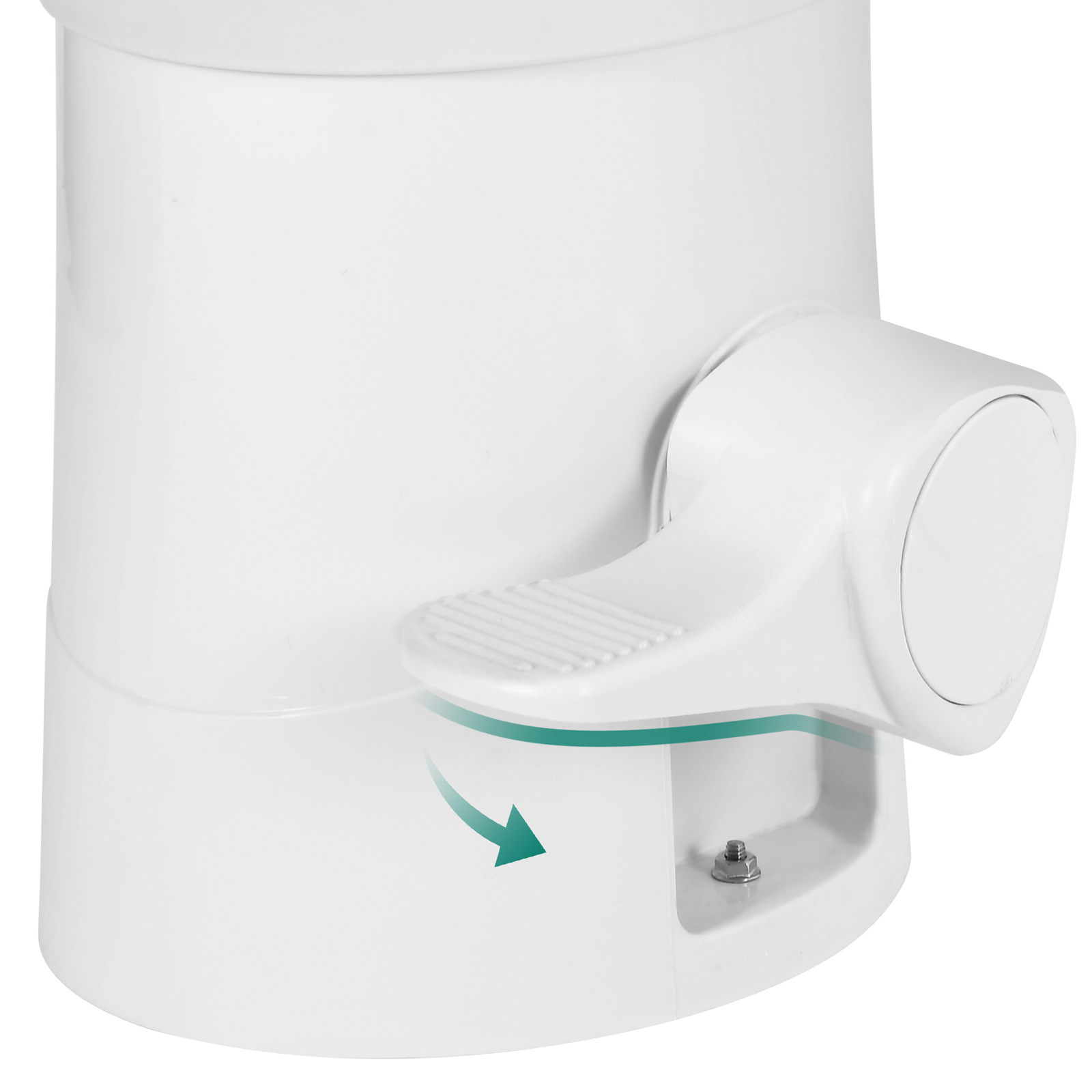 Portable Toilet High Profile w/ Pedal Flush for Outdoor Boat RV Travel Camping